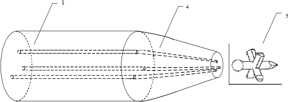 Automatic assembly type photodynamic drill based on multi-core fiber