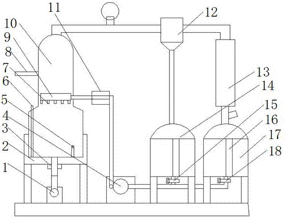 Concentration device for production of simvastatin