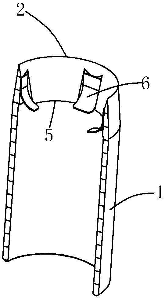 Peel removal knife and peel removal device having peel removal knife