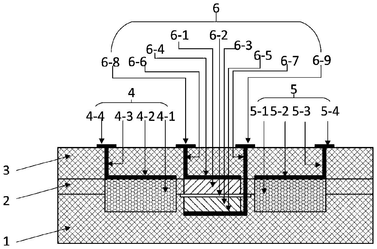 Chip integrating micro-nano energy recovery and storage and working method thereof