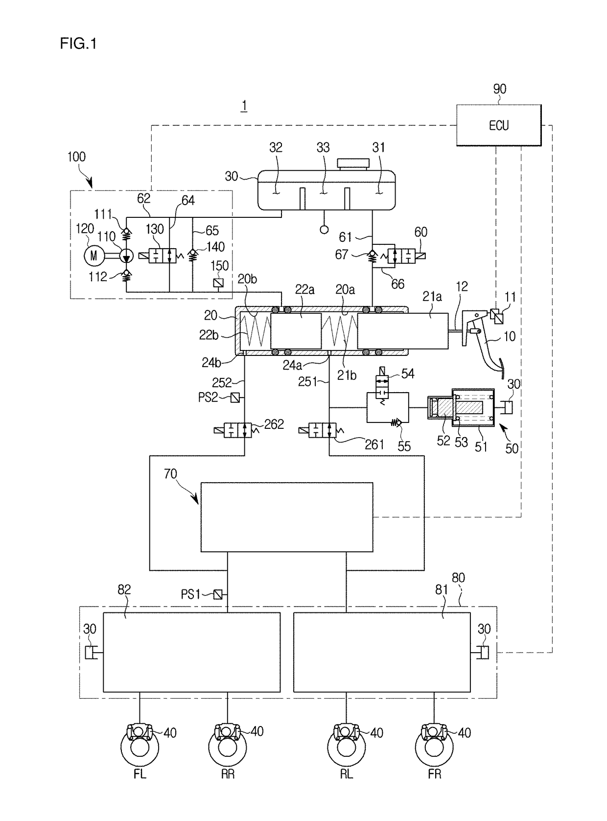 Electronic brake system and control method thereof