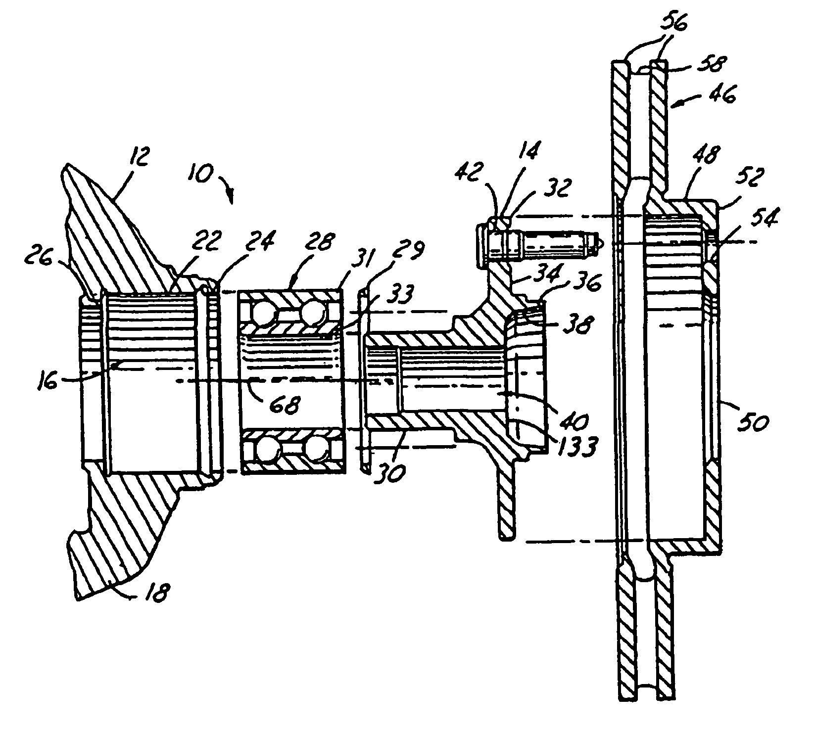 Knuckle hub assembly and method for making same