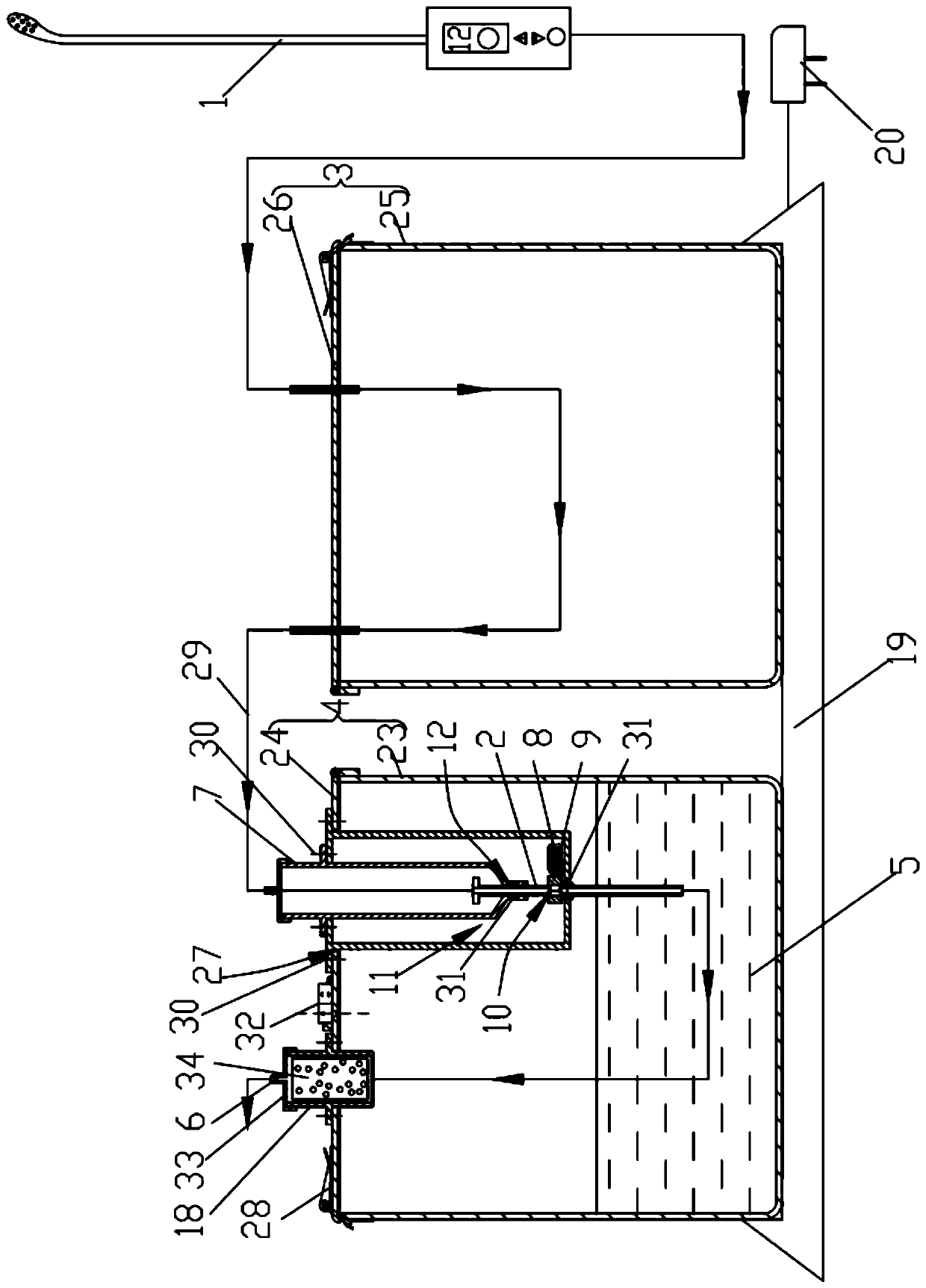 Constant-pressure and adjustable discharge system for endoscopic surgery