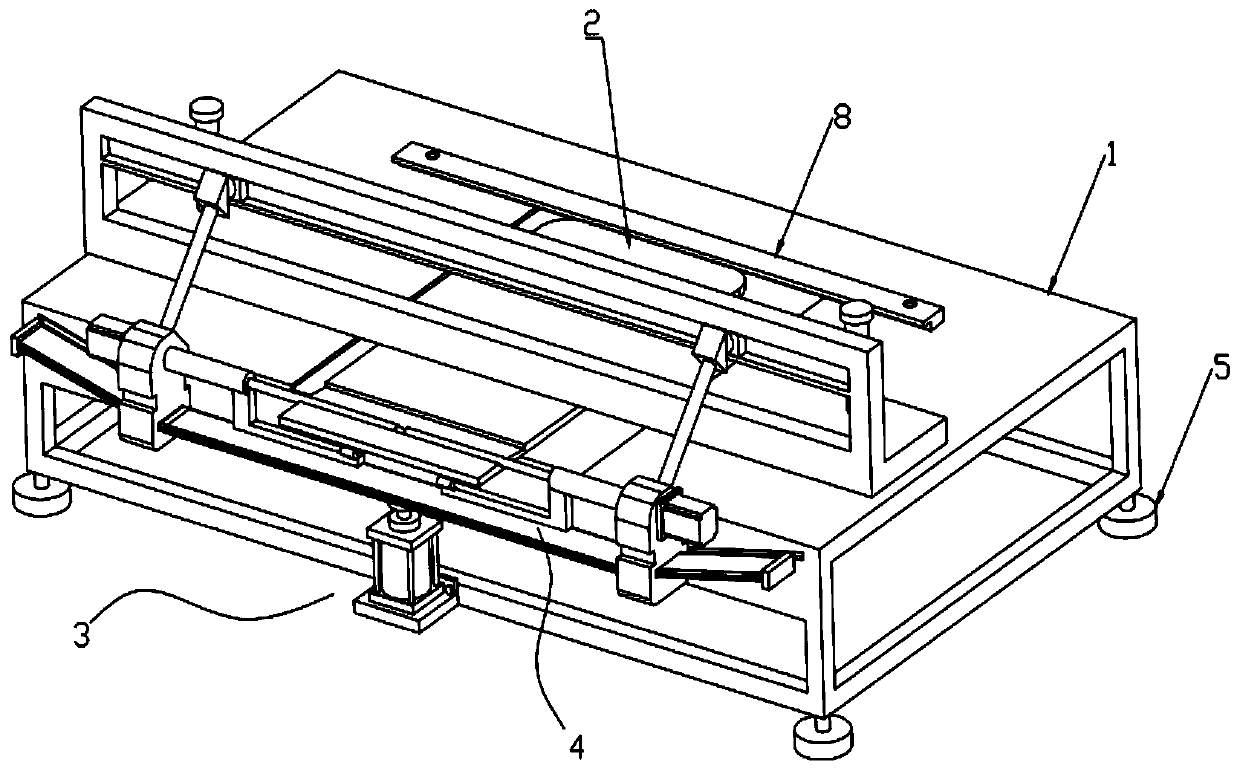 Bending device for heat dissipation inserting slice in radiator for 5G base station