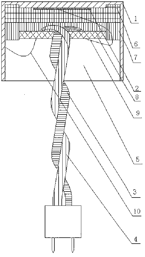 Ultrasonic wave sensor for improving sensitivity through wire stripping process