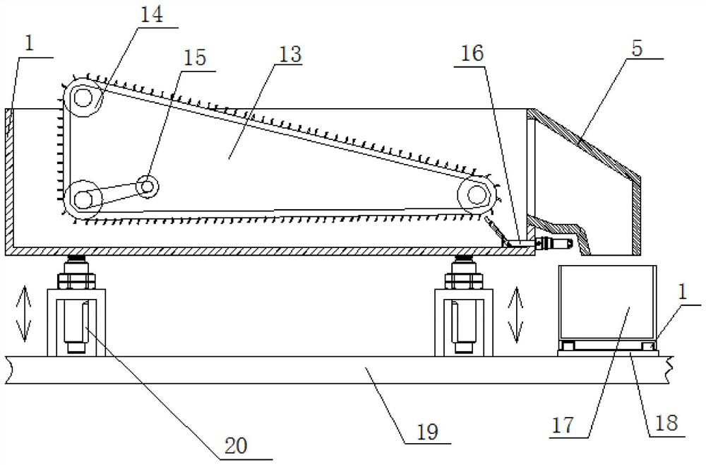 A raw material mixing device for bio-organic fertilizer production