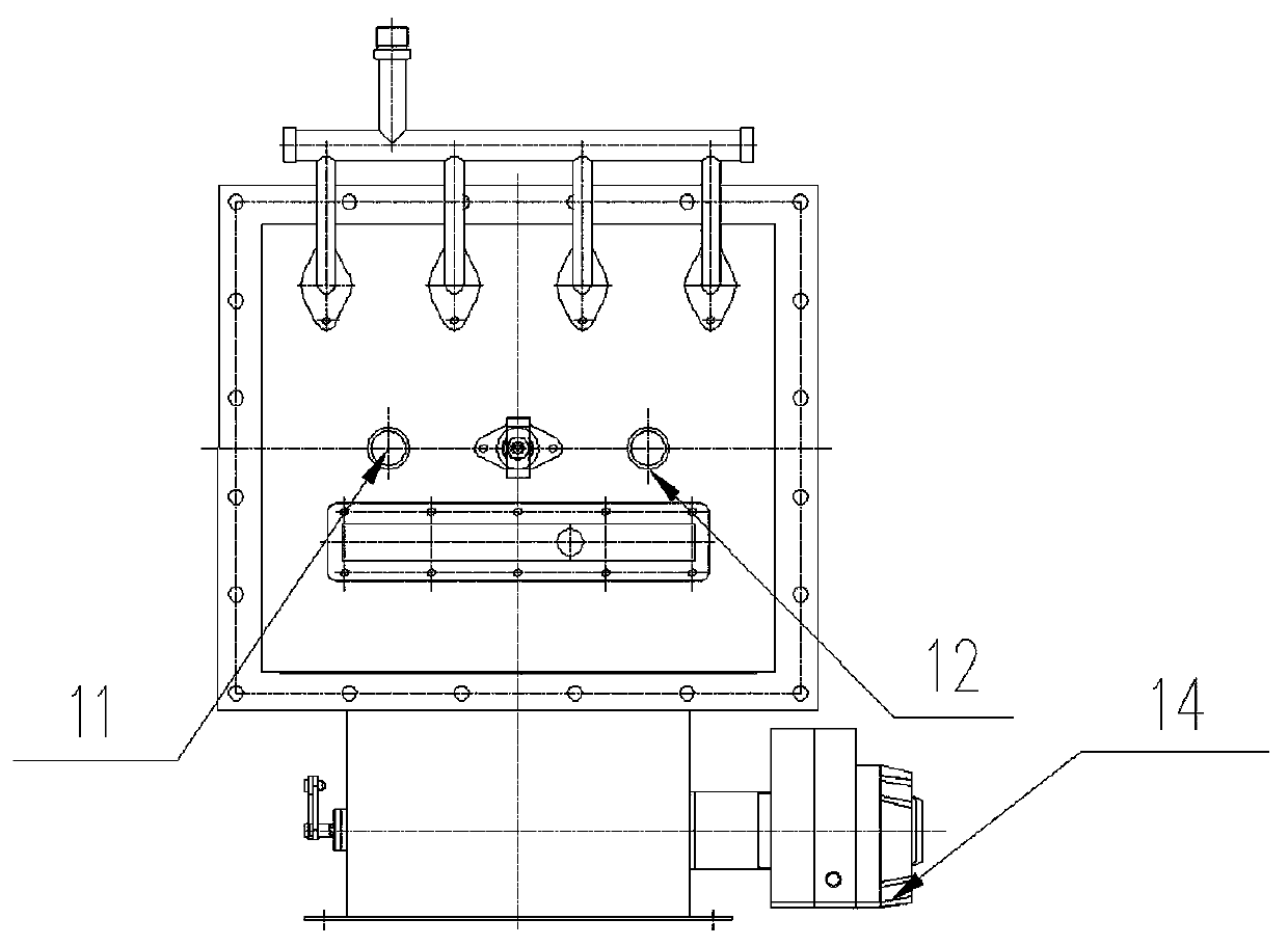 Gas burner for flat fan-shaped flame ultra-low NOx emission large-load cracking furnace