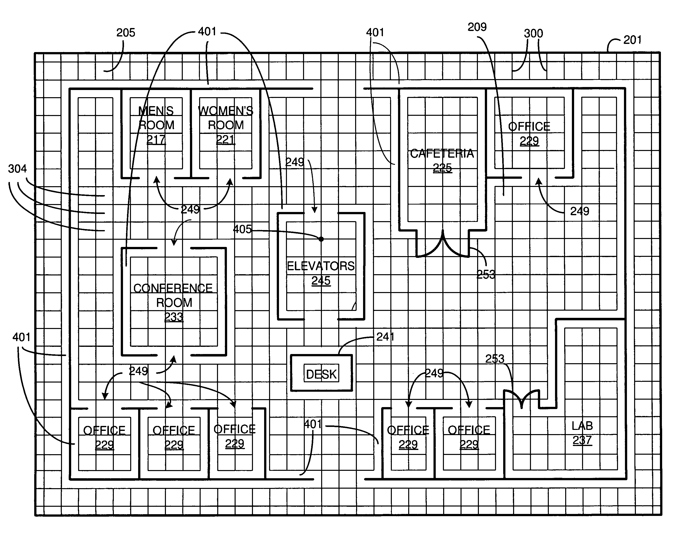 Positioning open area maps