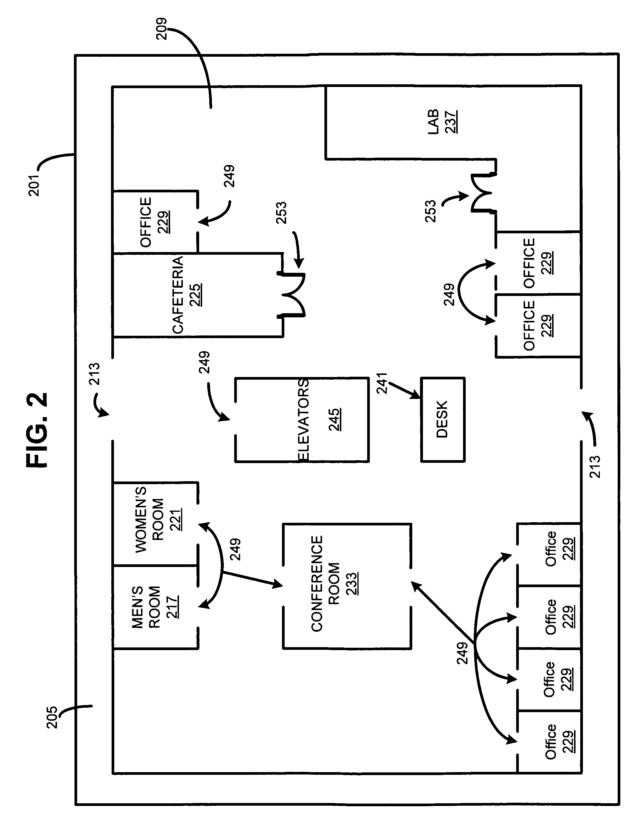 Positioning open area maps