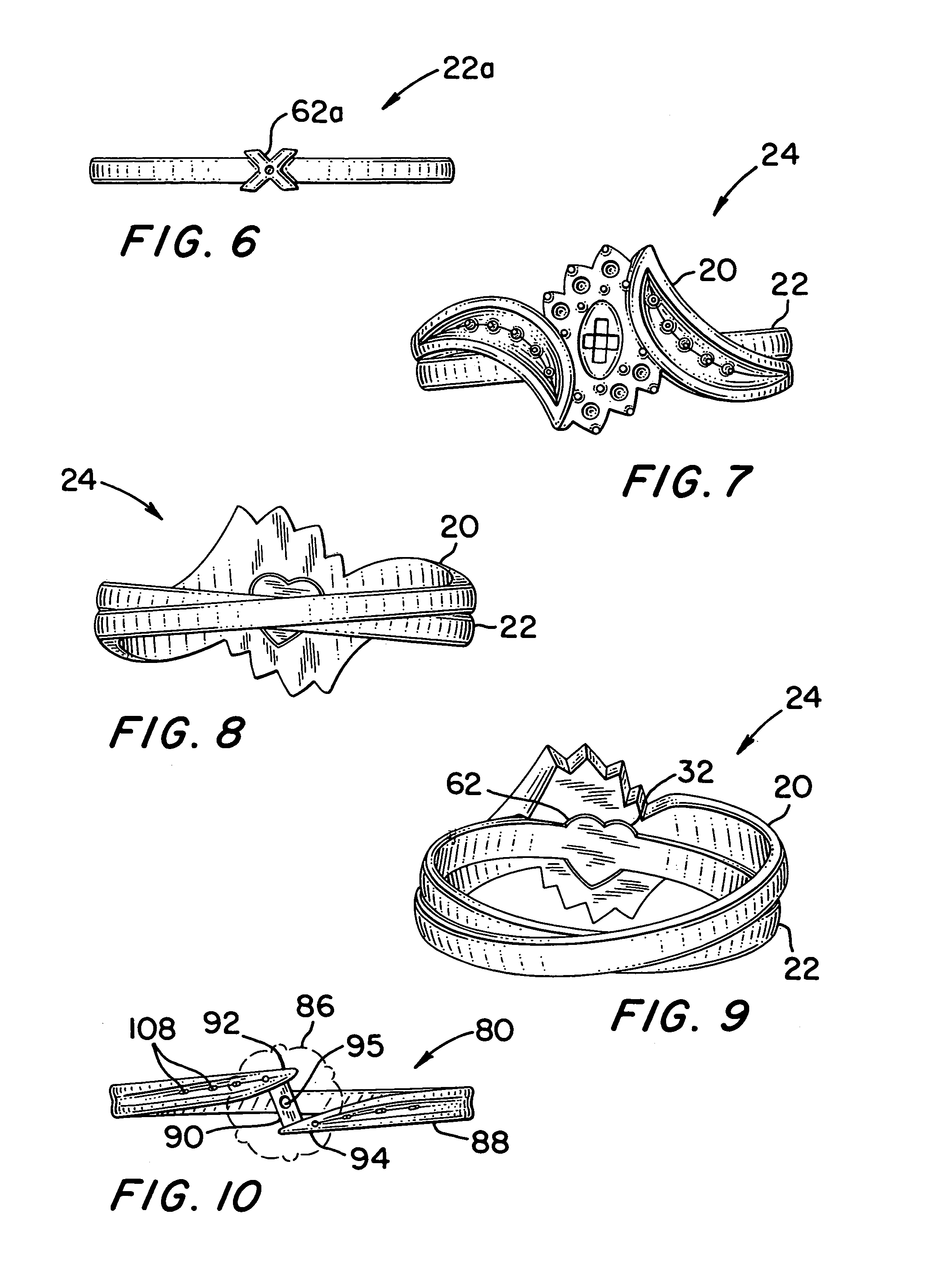 Engagement set with locking arrangement and rear crossover configuration