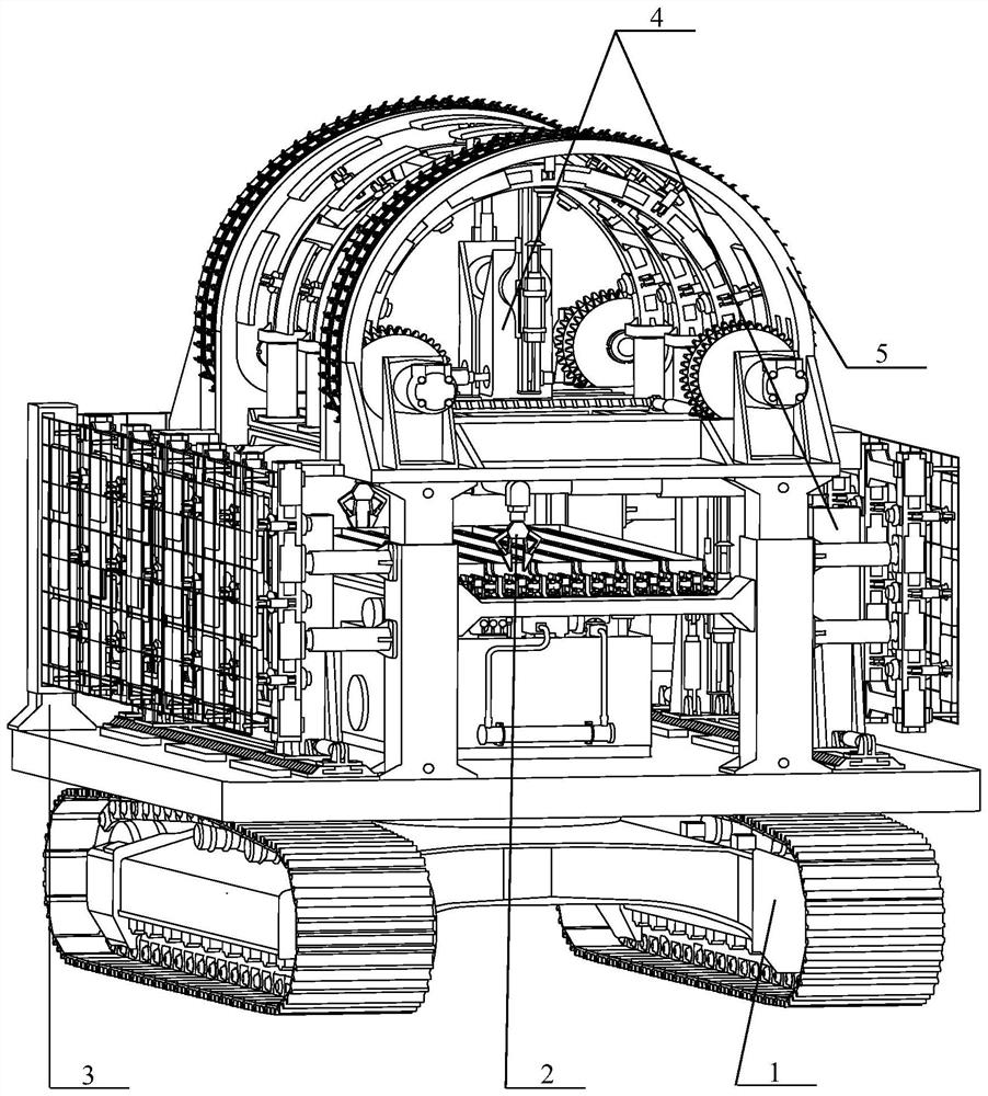 A kind of flexible support integrated equipment for complex roadway