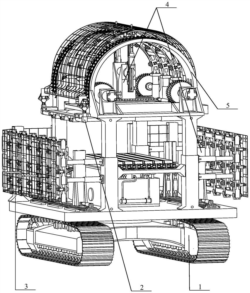 A kind of flexible support integrated equipment for complex roadway