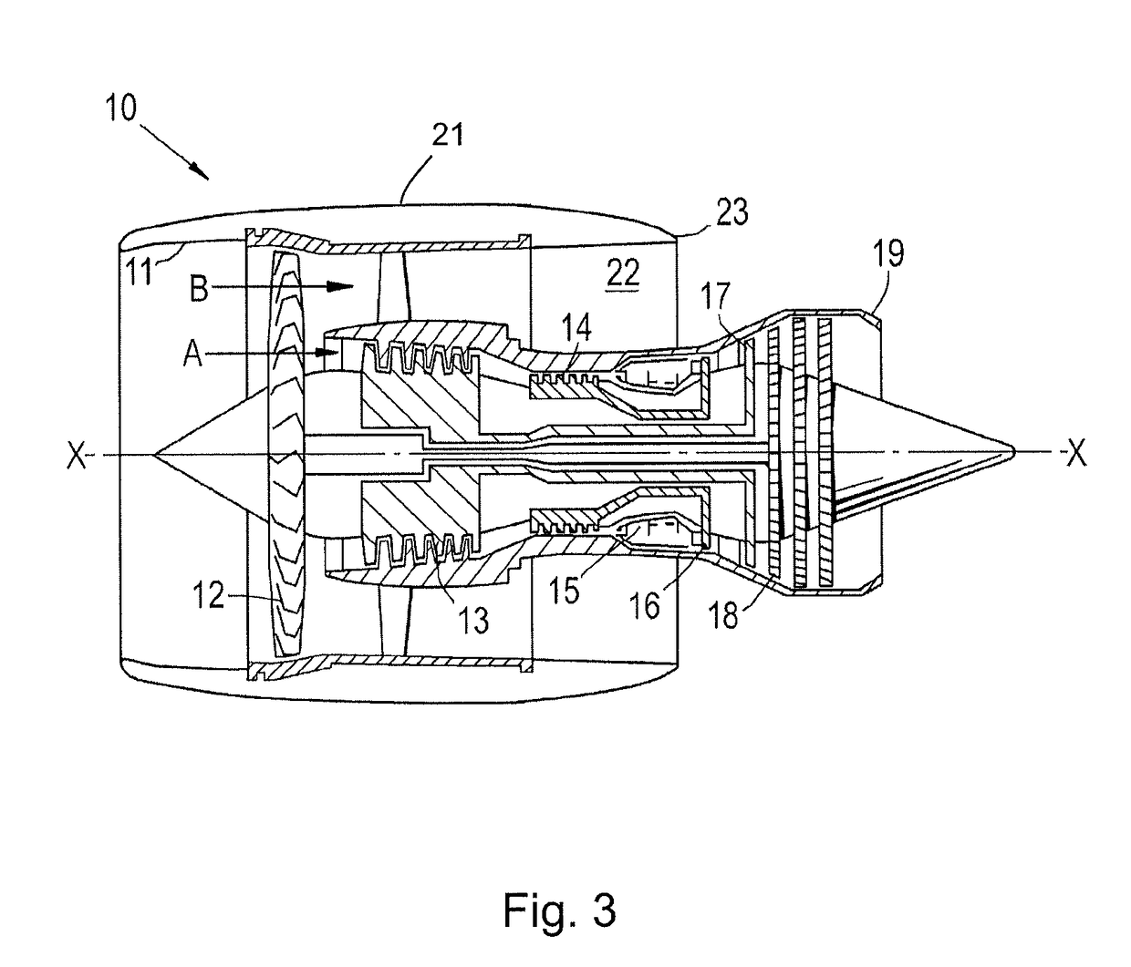 Stator vane row