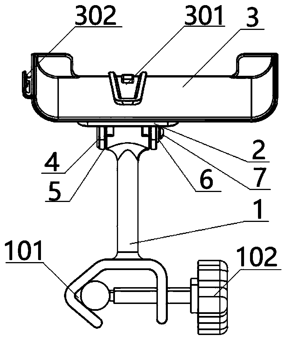 Equipment back splint with rotary joint structure as main body