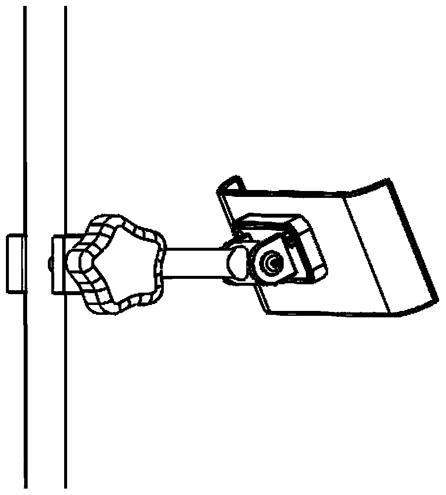 Equipment back splint with rotary joint structure as main body