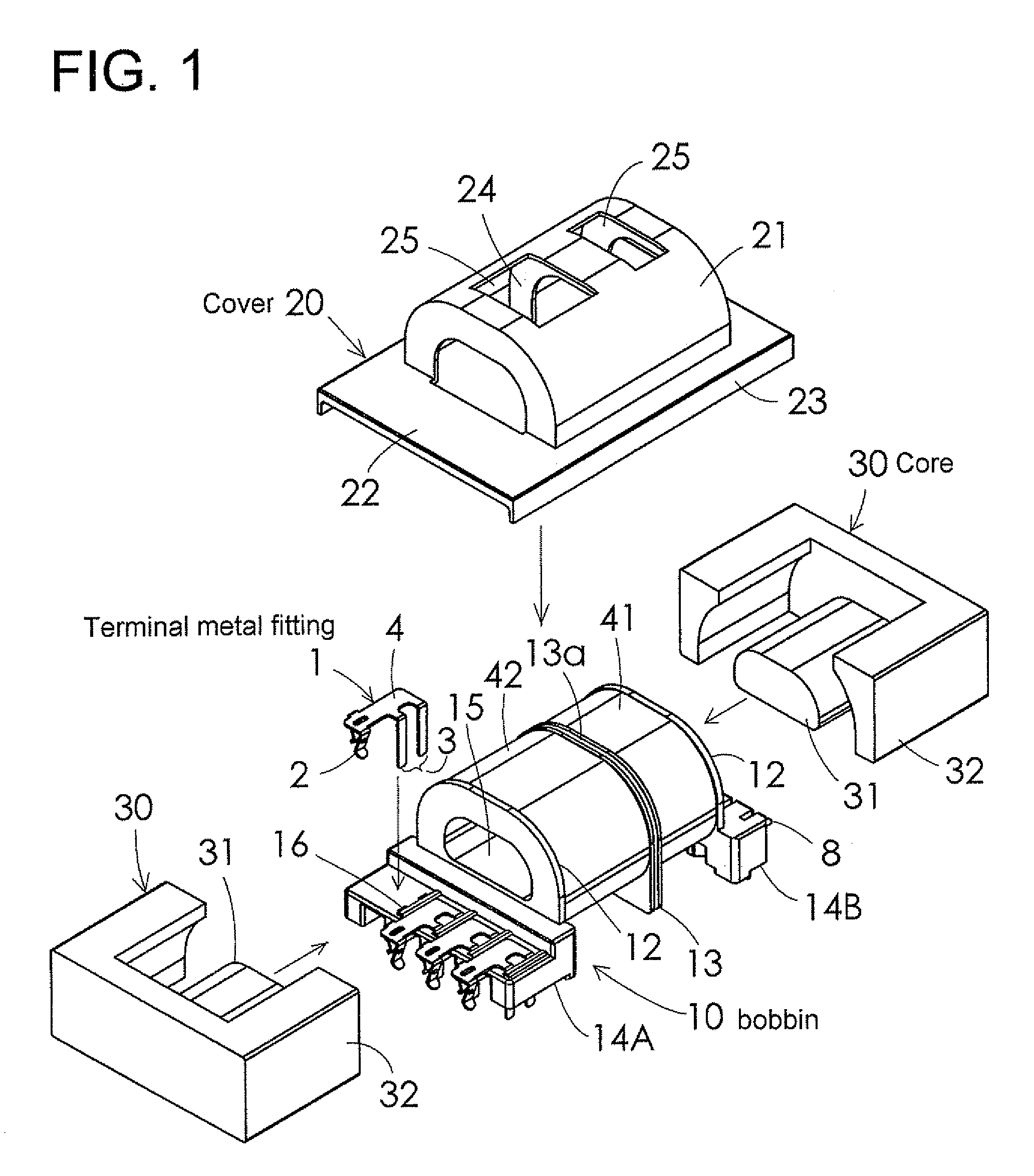 Planar coil component, method for winding end connection thereof and resonance transformer