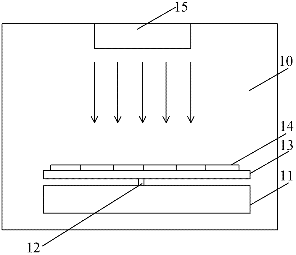 Device and method for controlling basal heating in chemical gaseous phase sedimentary chamber