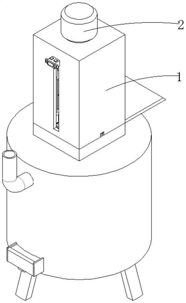 Cleaning device used for secondary water supply tank