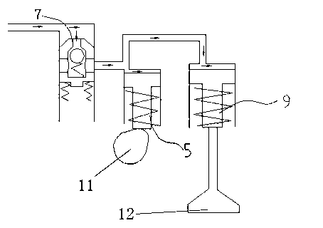 Rocker arm body capable of realizing braking function of engine