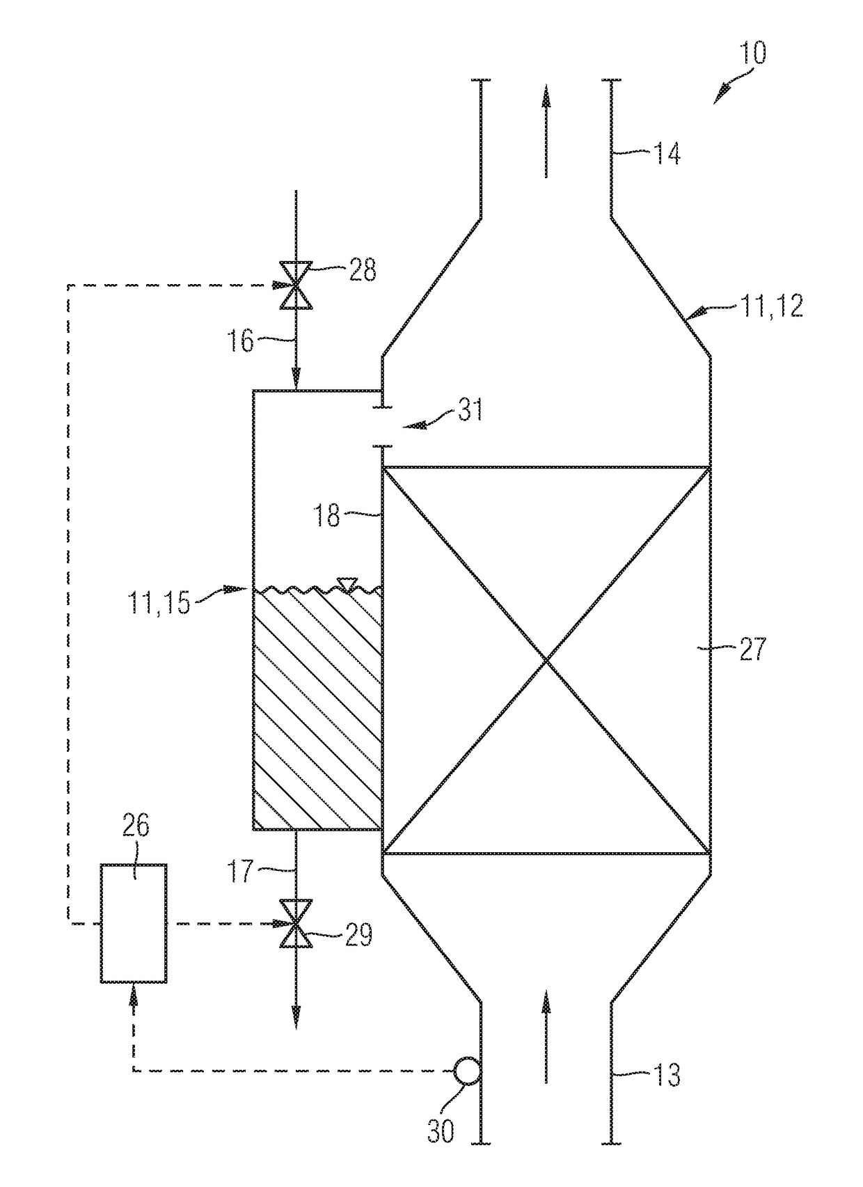 Exhaust Gas Aftertreatment Device And Exhaust Gas Aftertreatment Method