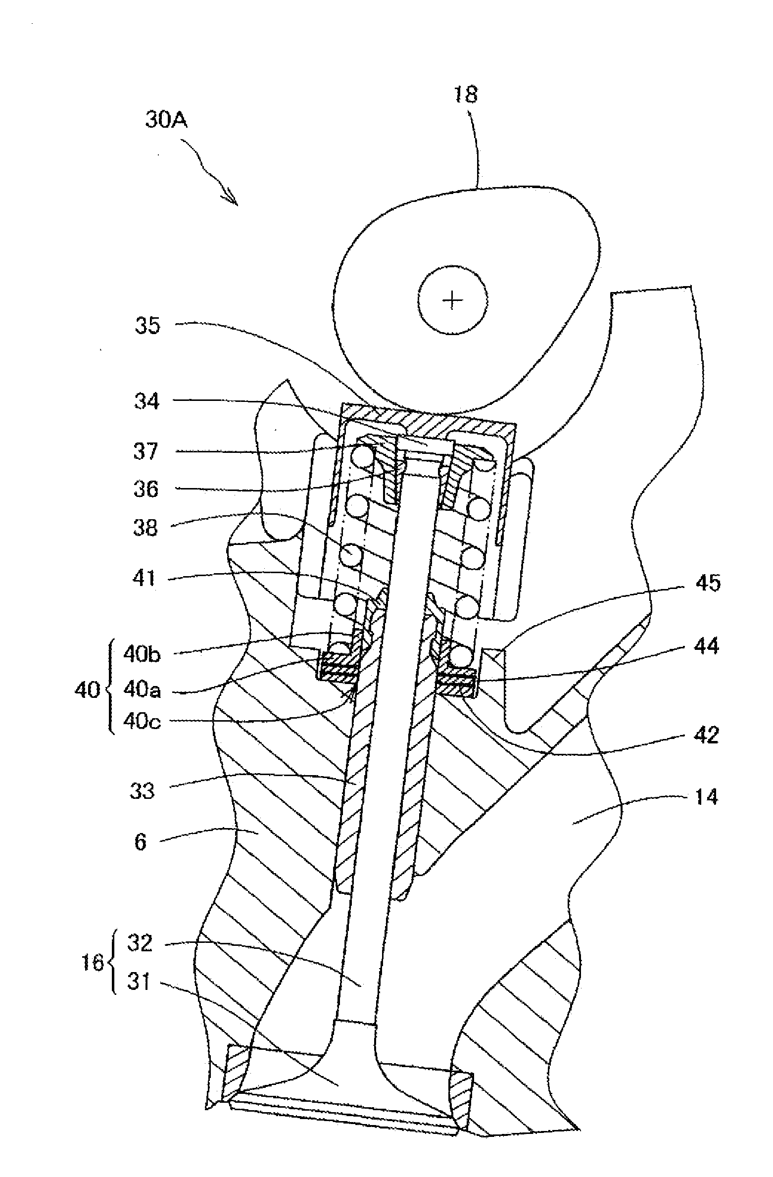 Valve train of internal combustion engine