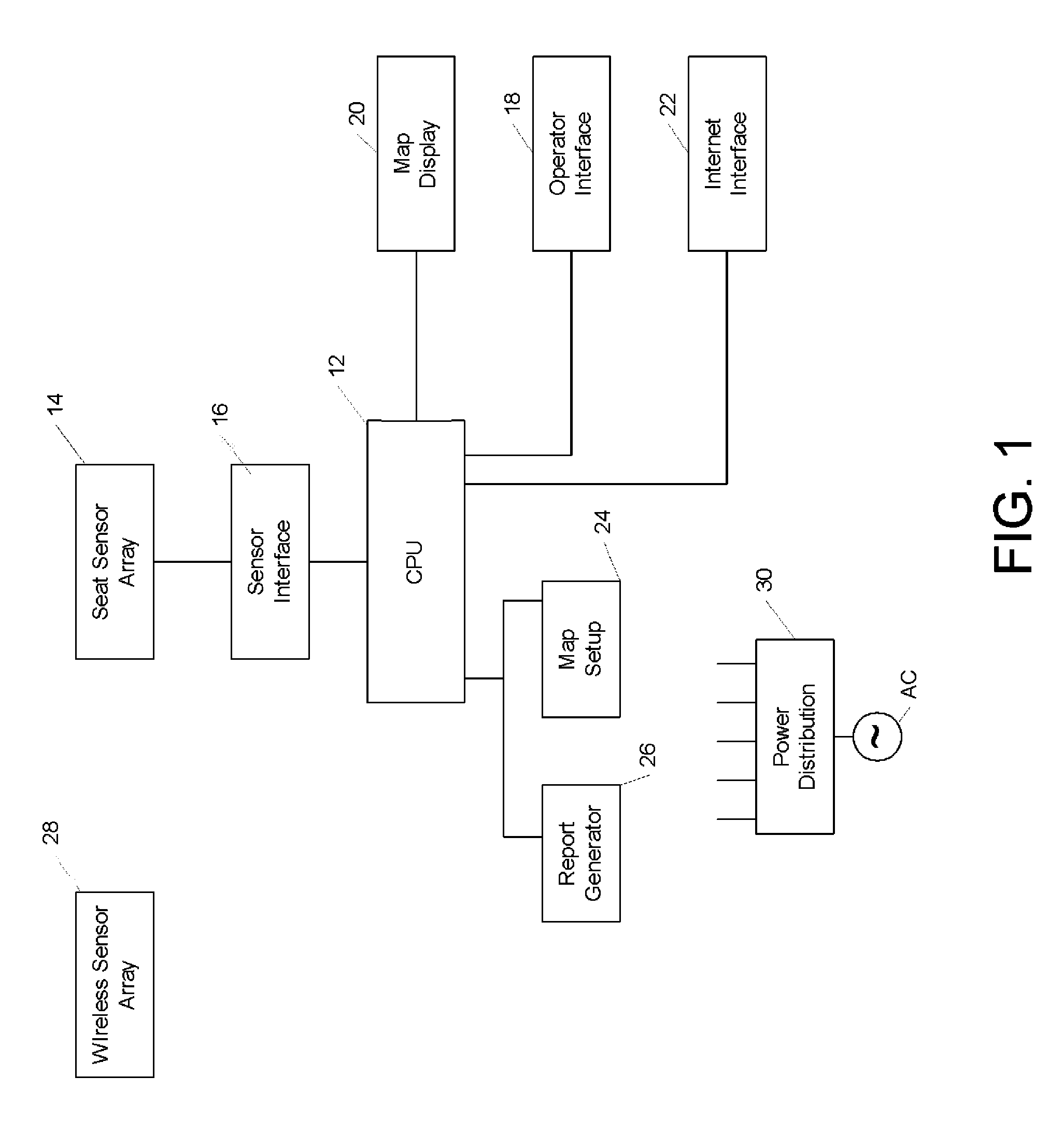 Seat occupancy detection and display system