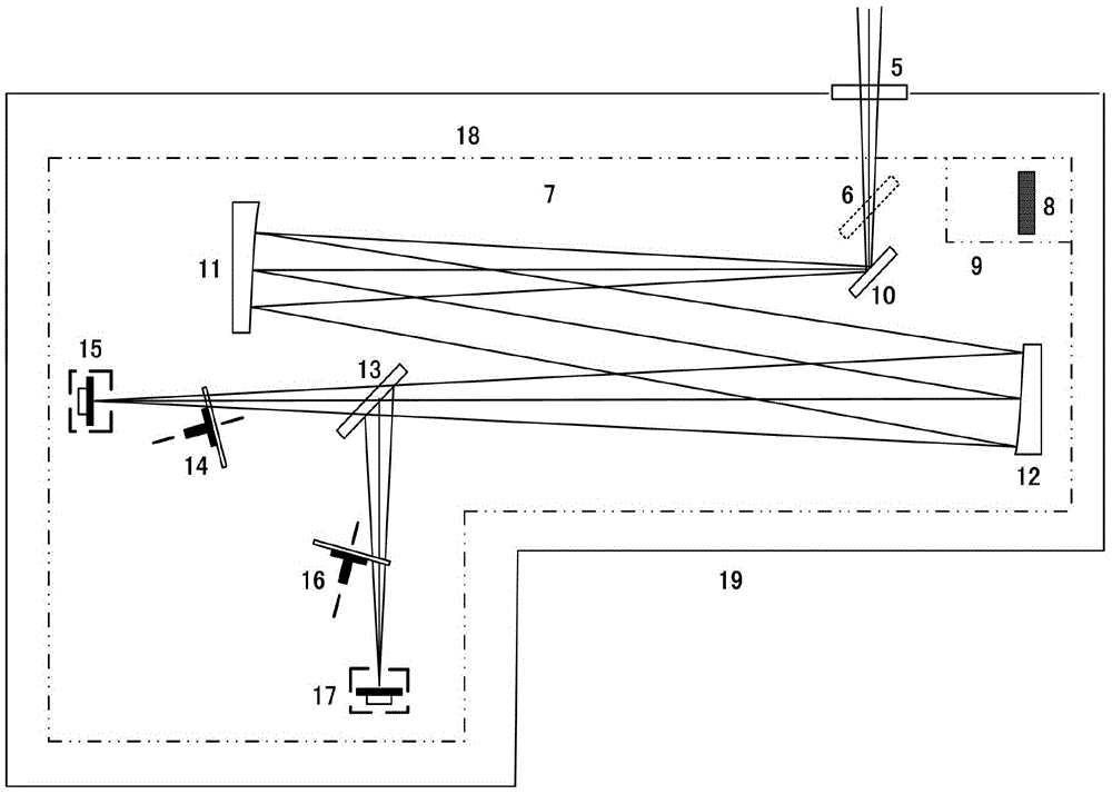 Telescope long-wave infrared imaging system suitable for target observation and temperature measurement in shadow areas