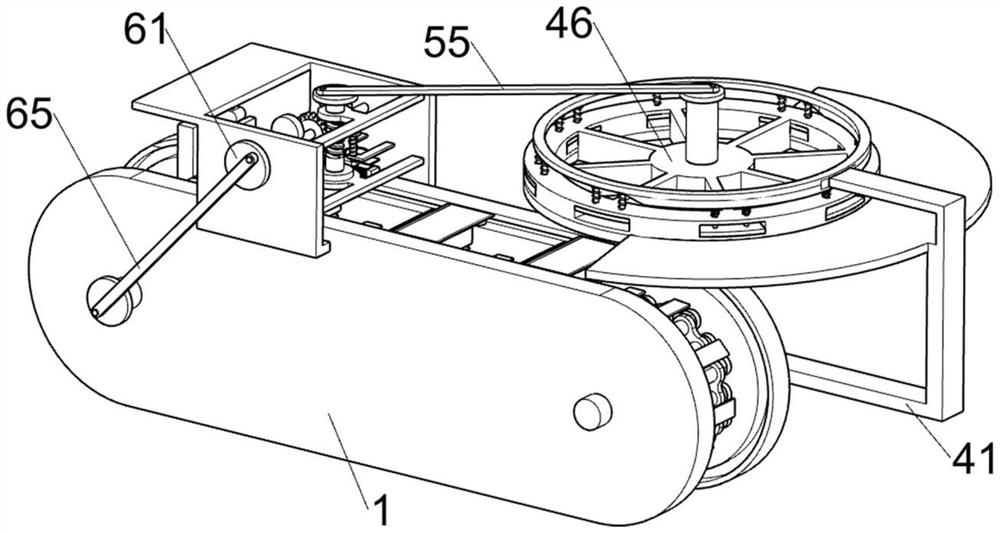 Nylon bag zipper packaging device facilitating feeding and discharging