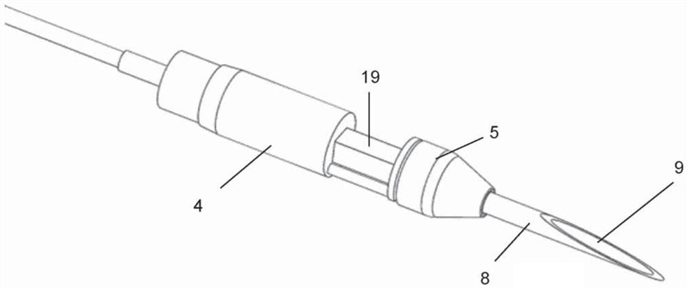 Instrument for repairing atrioventricular heart valve