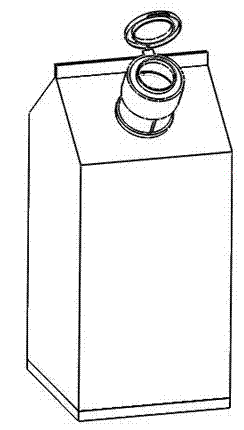 Quantitative powdery material obtaining structure