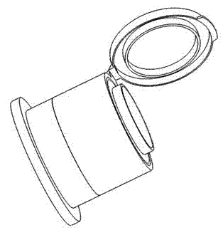 Quantitative powdery material obtaining structure