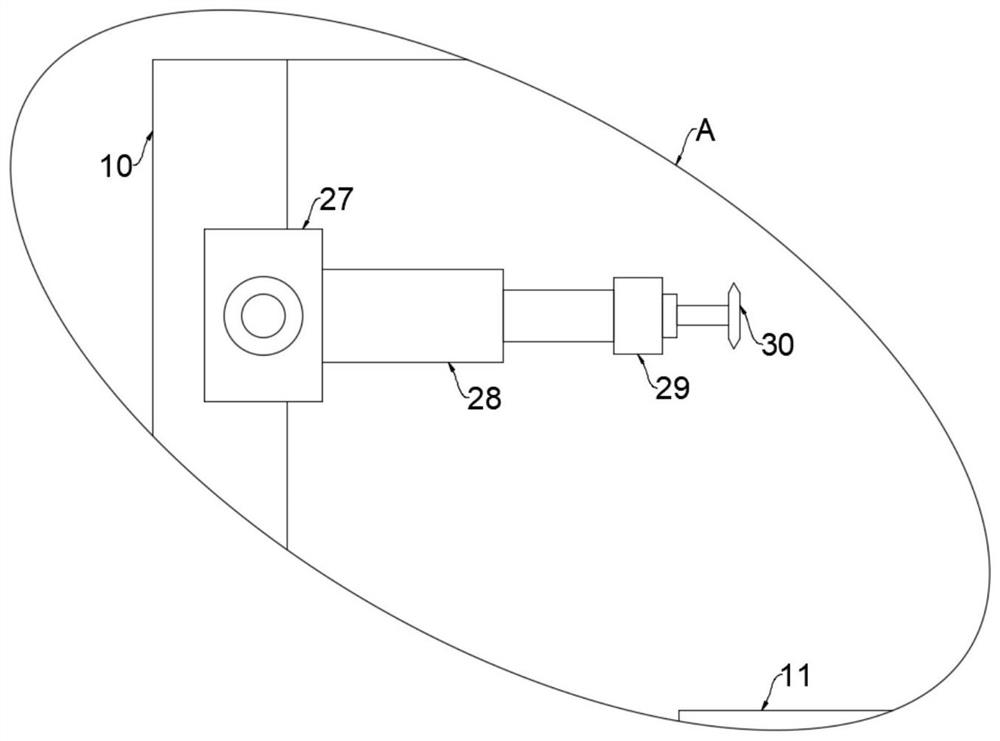 Precise forging device for automobile brake camshaft