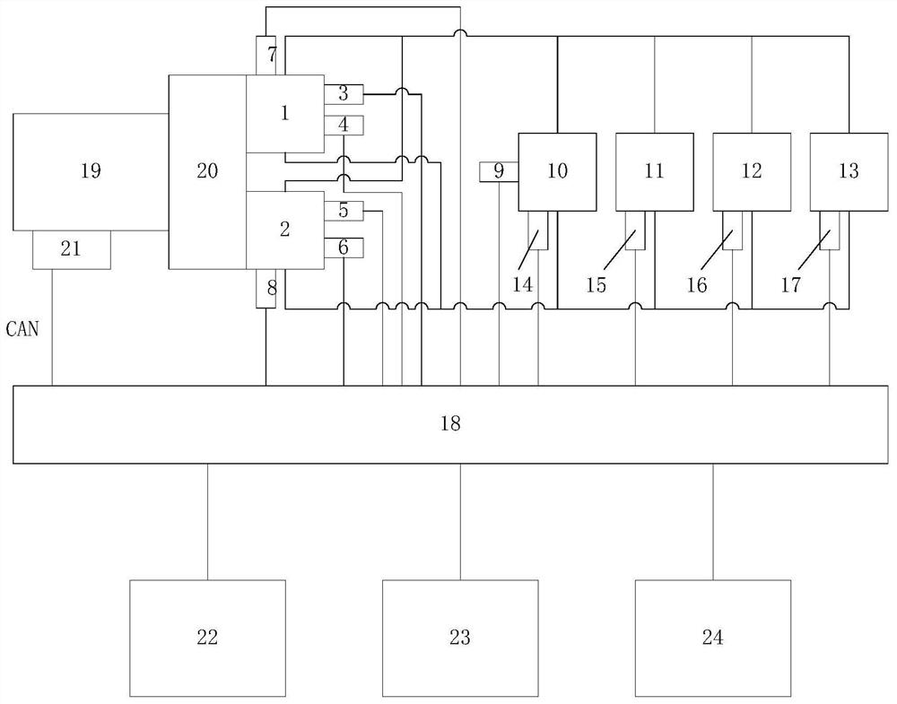 Control device for closed walking system of wheel excavator