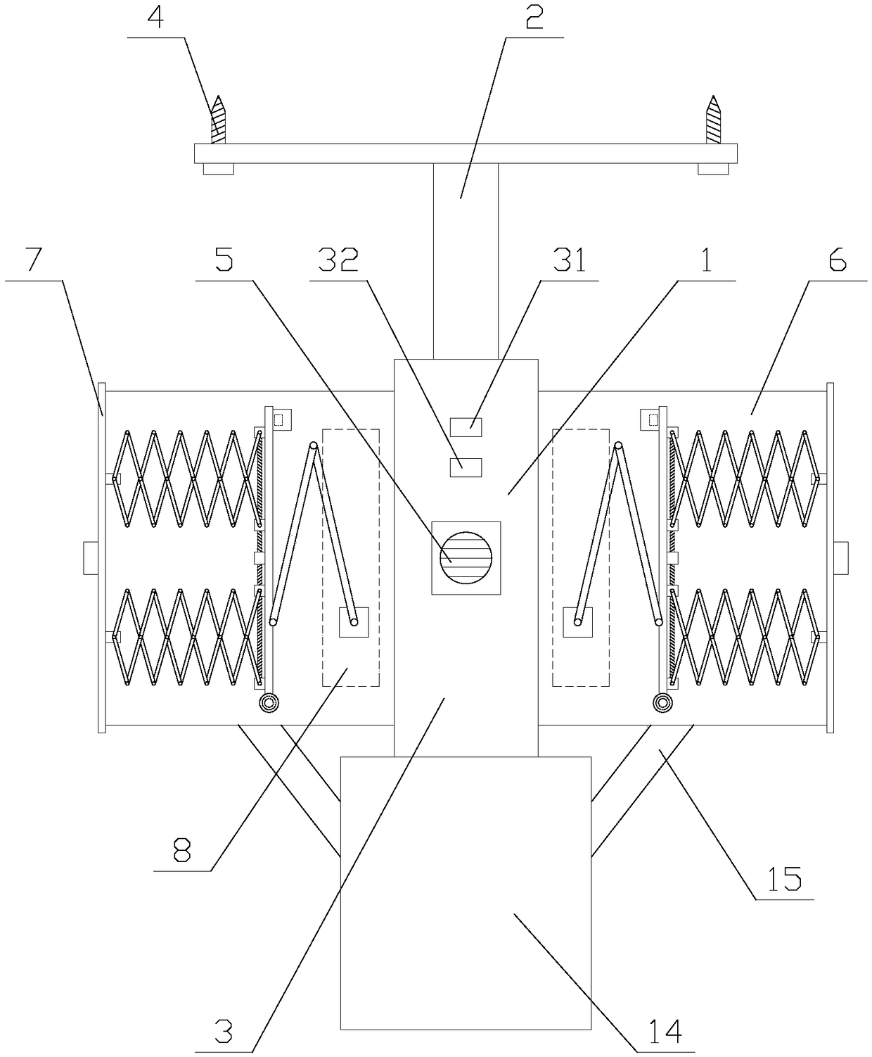 Anti-blocking fire emergency lighting indicating device