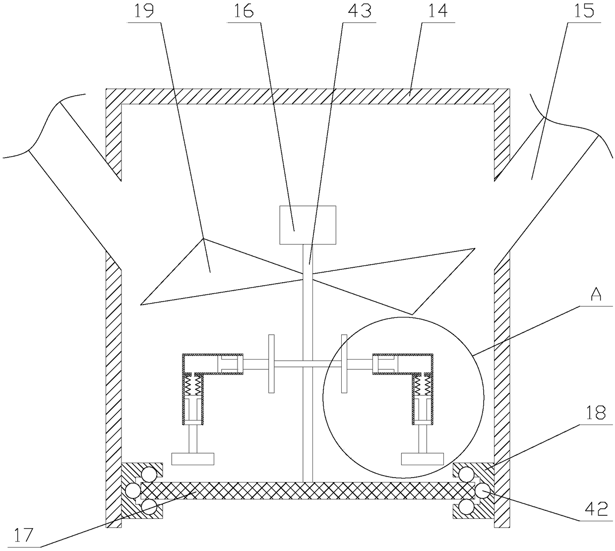 Anti-blocking fire emergency lighting indicating device