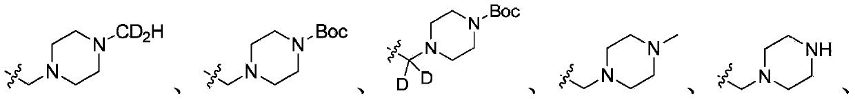 Deuterated acetylenic derivative, pharmaceutical composition and application thereof