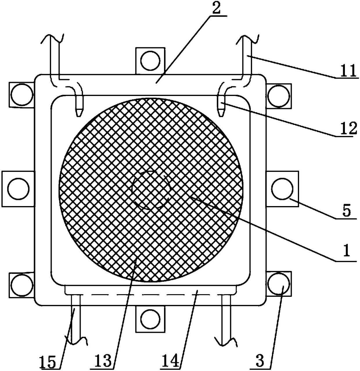 Cleaning device for glass curtain wall