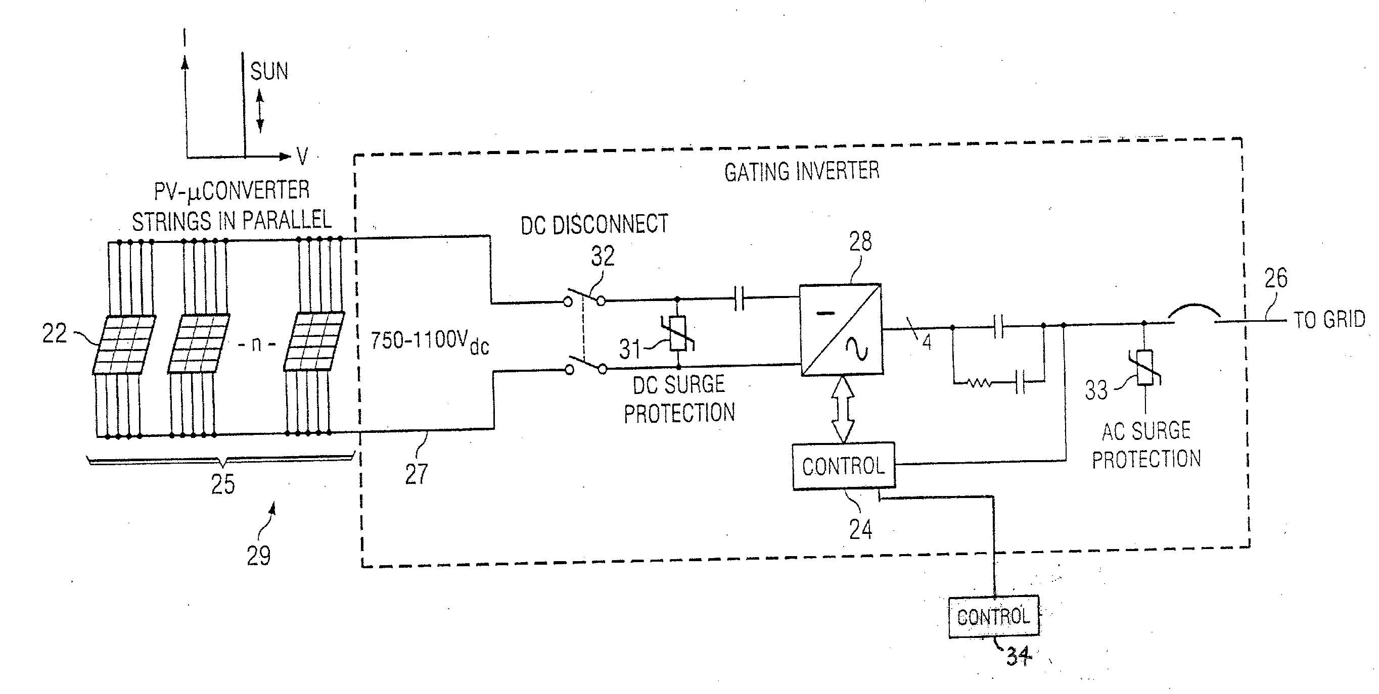 Photovoltaic dc/dc micro-converter