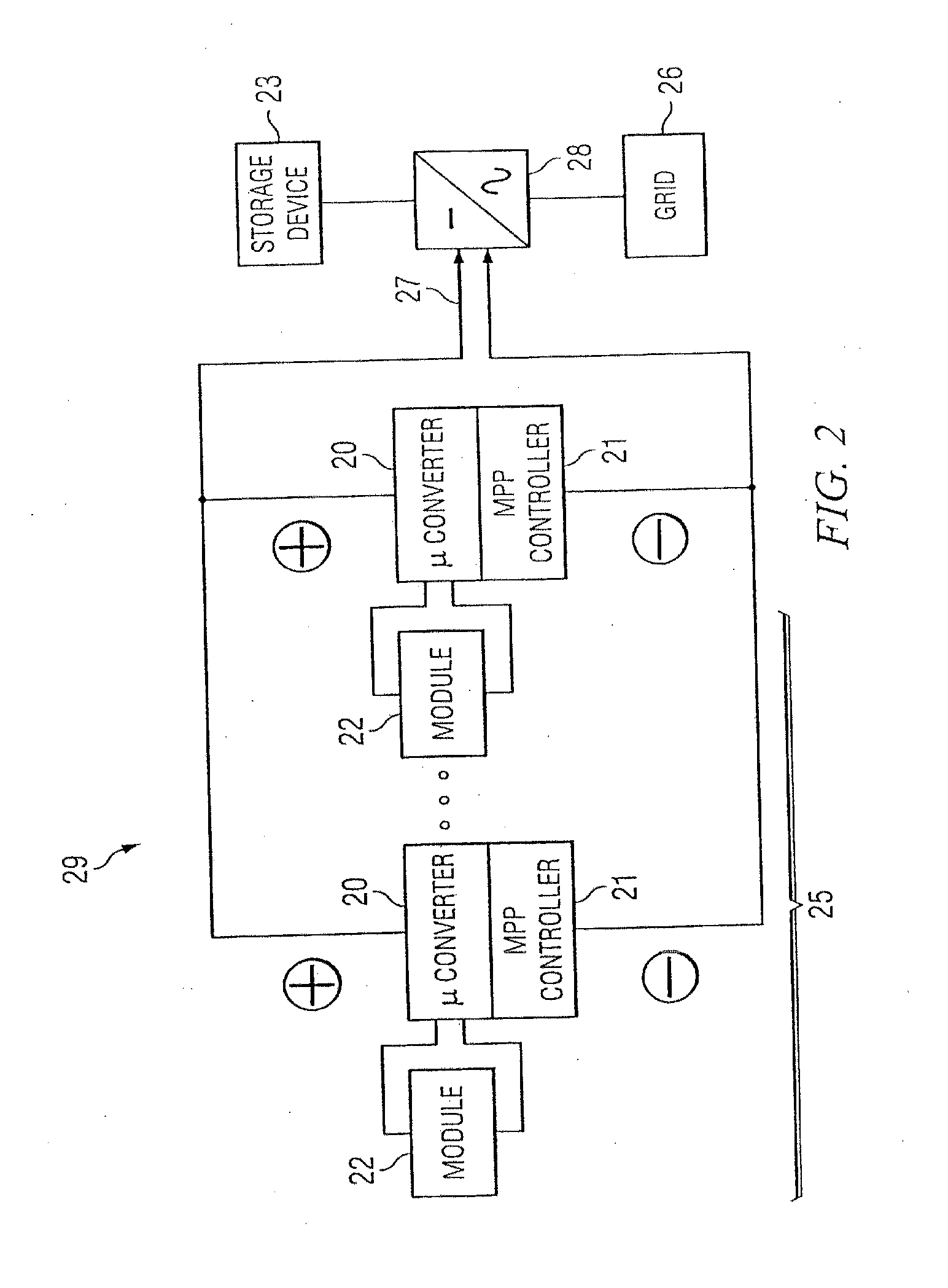 Photovoltaic dc/dc micro-converter