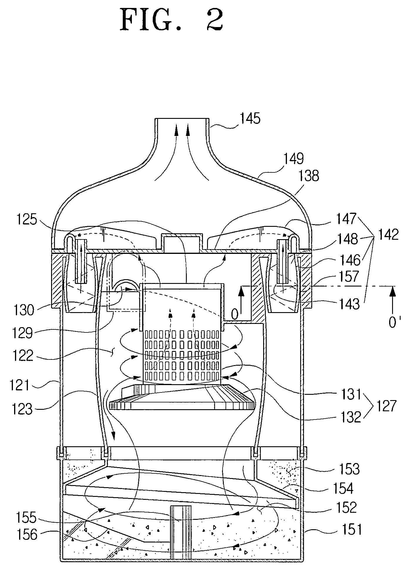 Multi cyclone dust-separating apparatus of vacuum cleaner