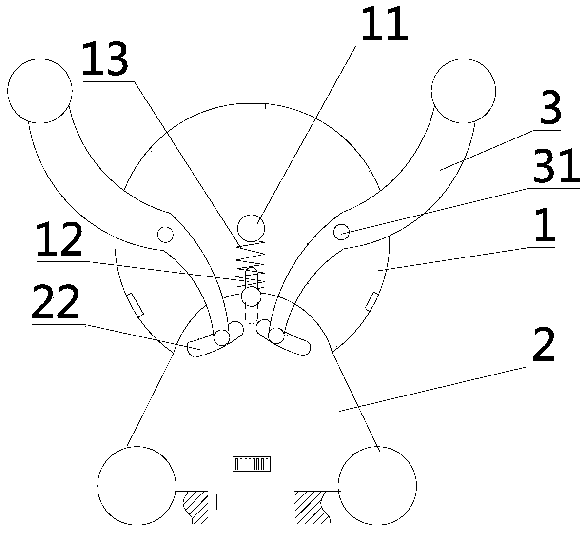 An easy-to-install mobile phone holder