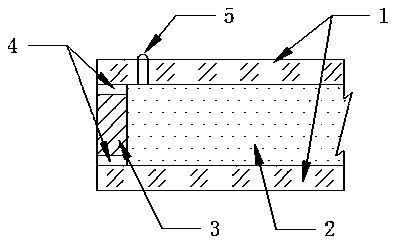 Composite glass internally provided with aerogel and preparation method thereof