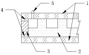 Composite glass internally provided with aerogel and preparation method thereof