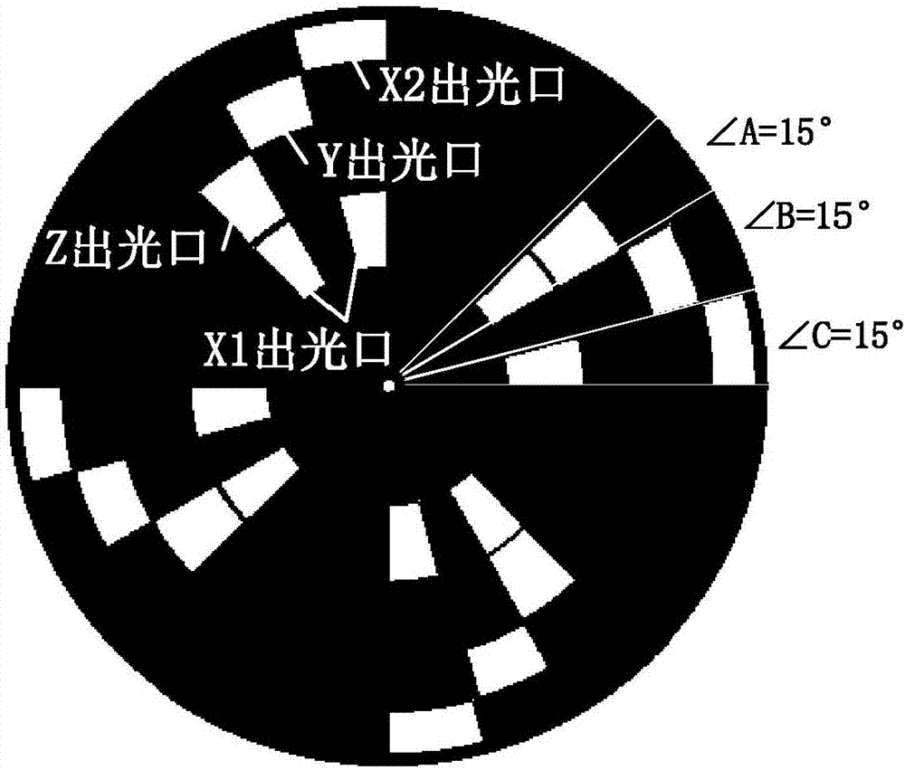 Vibration test three-dimensional deformation measuring device based on laser speckle interference