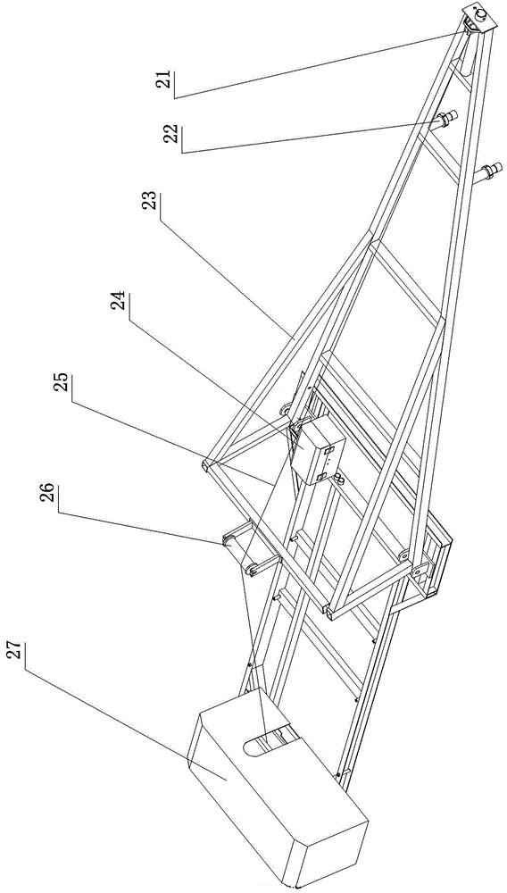 Arresting net lifting device