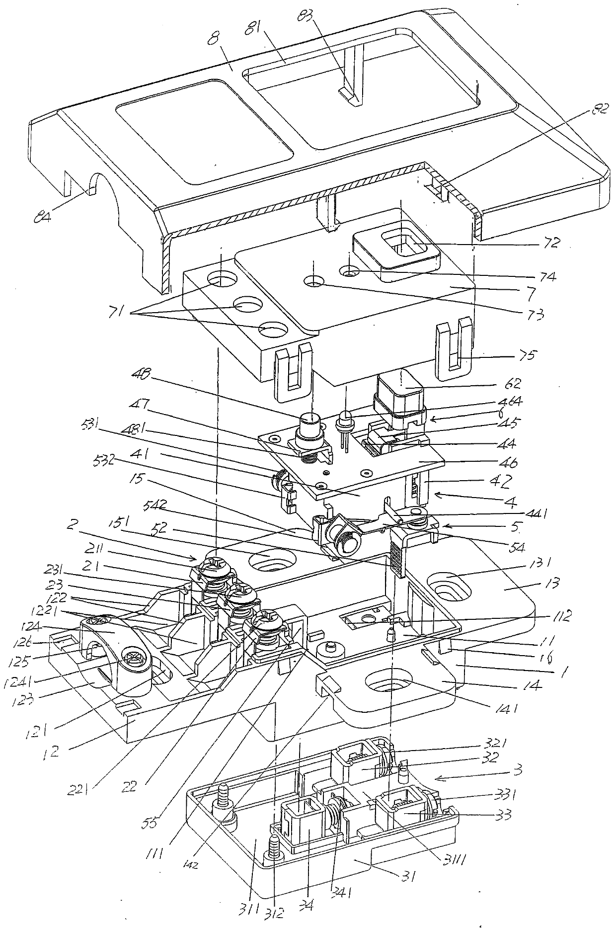 Wall Mounted Manually Operated Switch