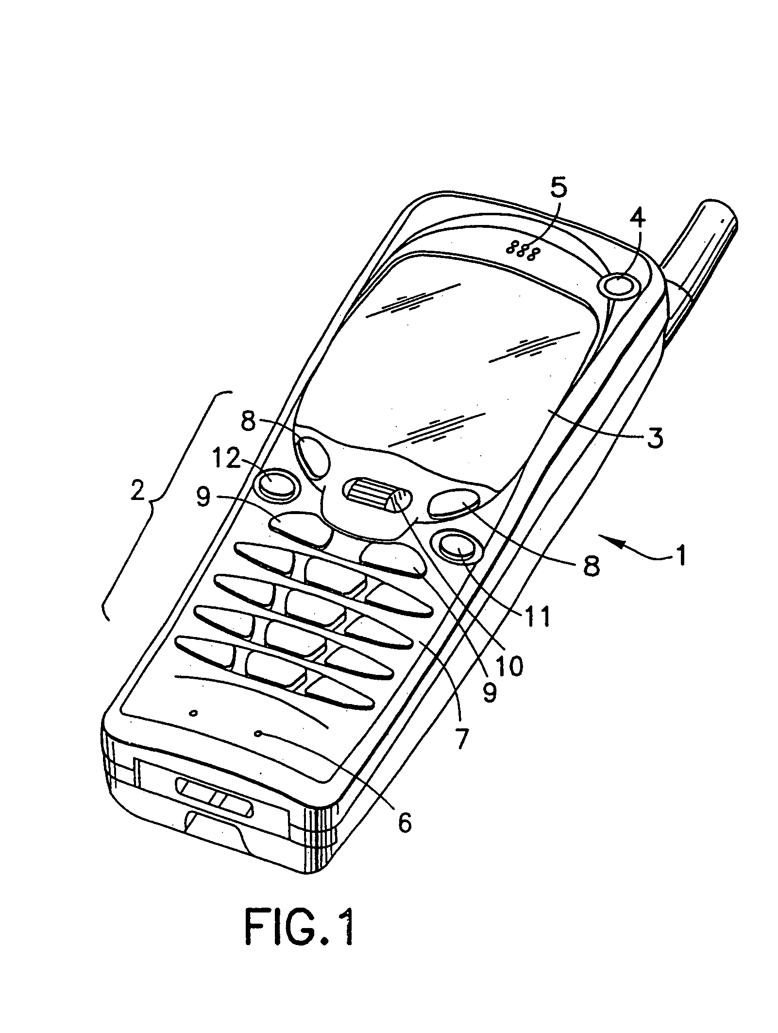 Navigation key for a handset