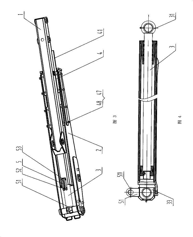 Expansion bucket rod apparatus rod excavating machinery