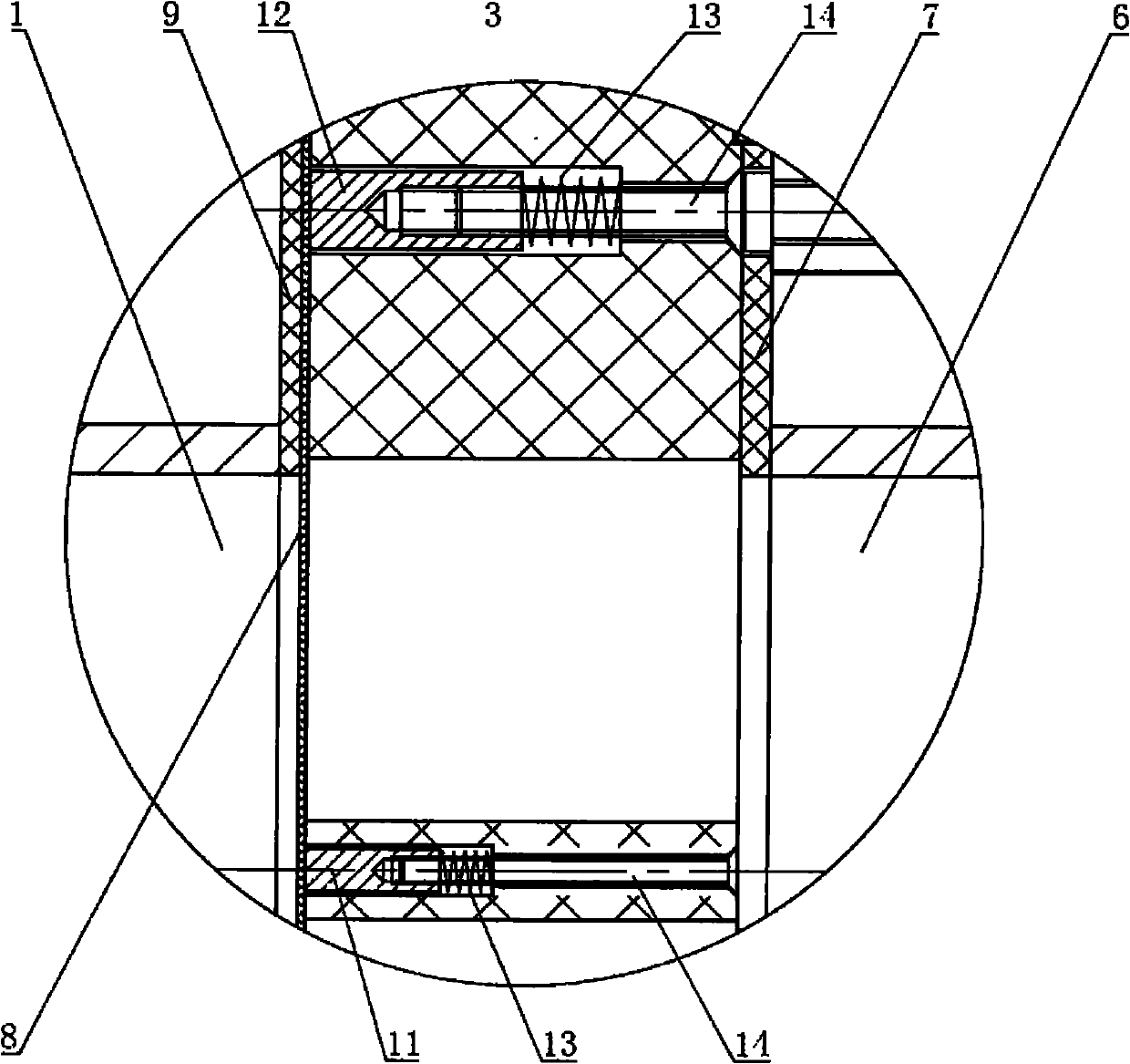 Film-breaking device of electric film-breaking shock tube