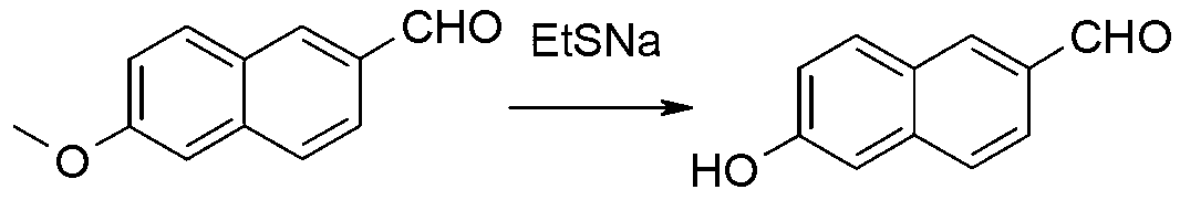 Synthetic method of 6-hydroxy-2-naphthaldehyde